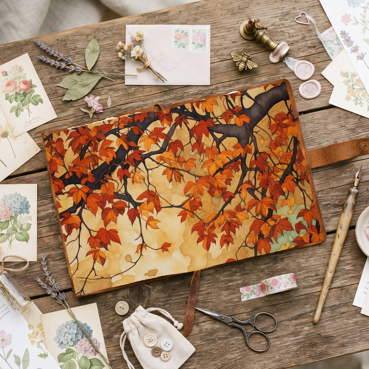 Autumn Trees Digital Papers