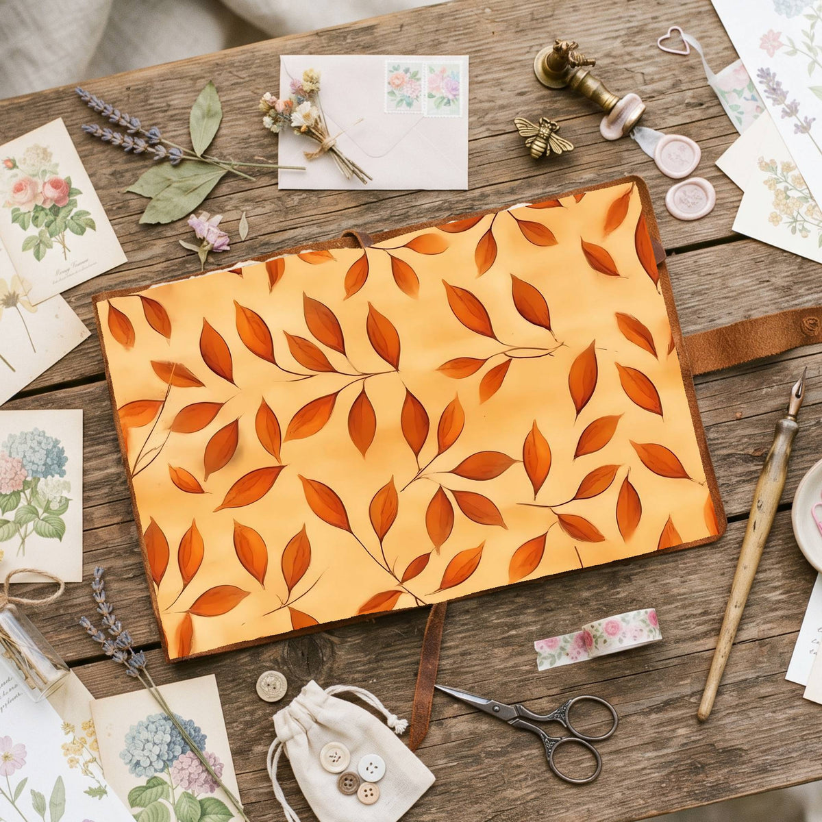 Autumns Leaves Digital Papers