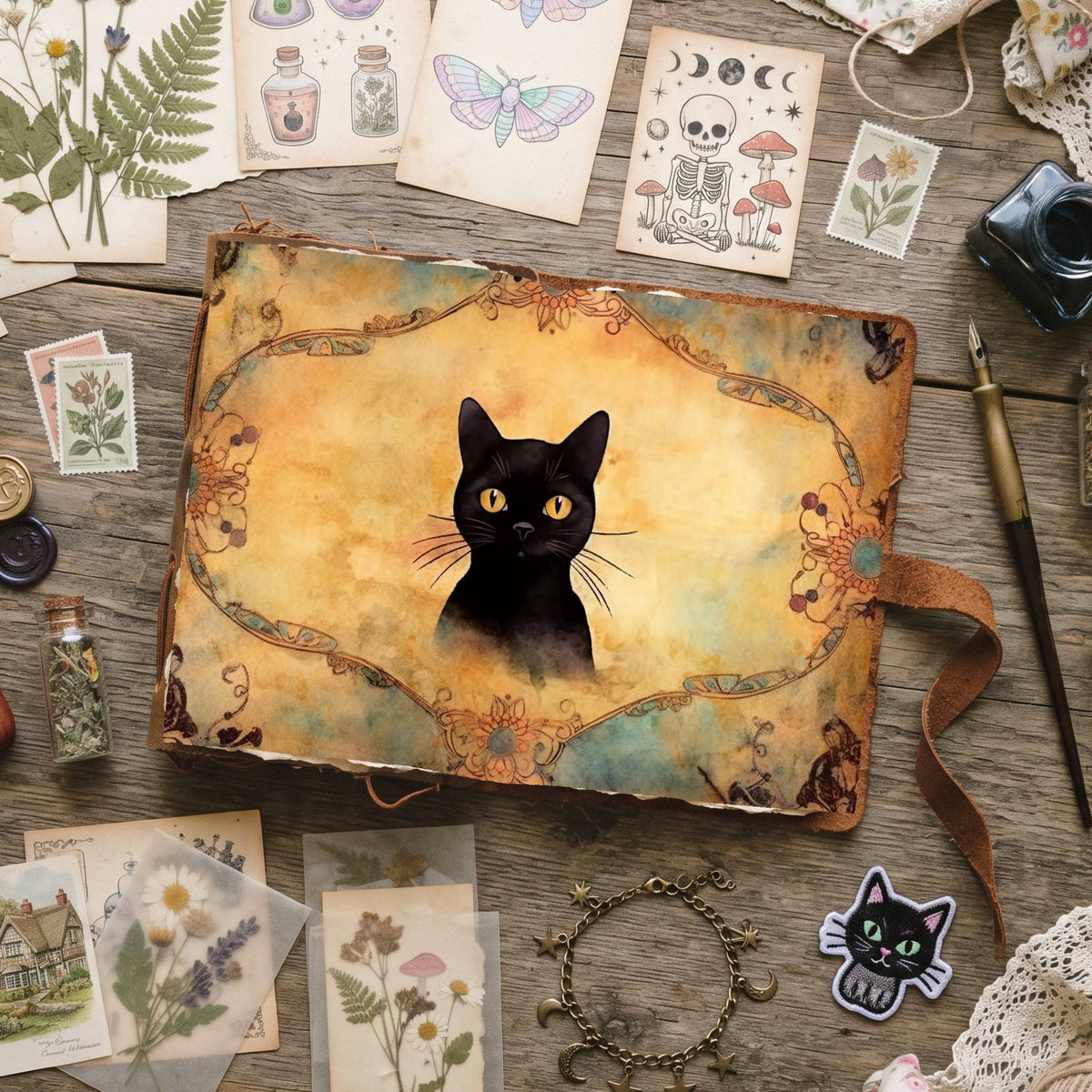 Black Cats Digital Papers