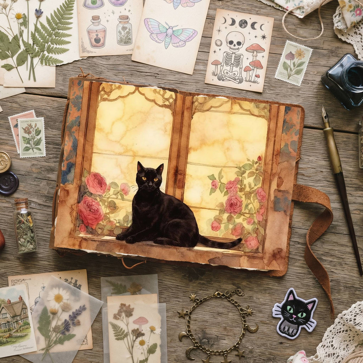 Black Cats Digital Papers