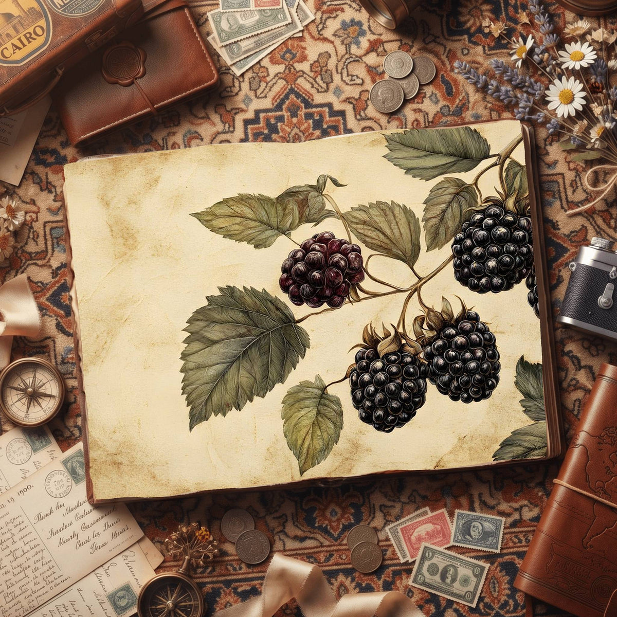 Blackberries Digital Papers