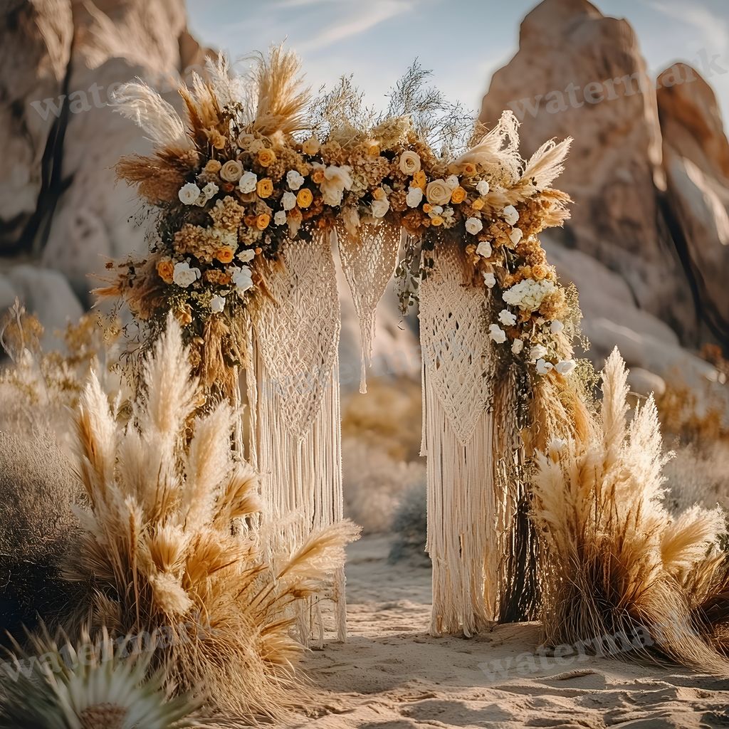 Bohemian Desert Backdrop Images