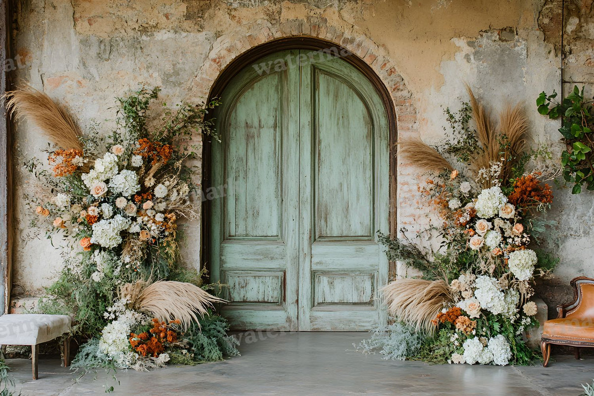 Boho Olive Arch Backdrop Images