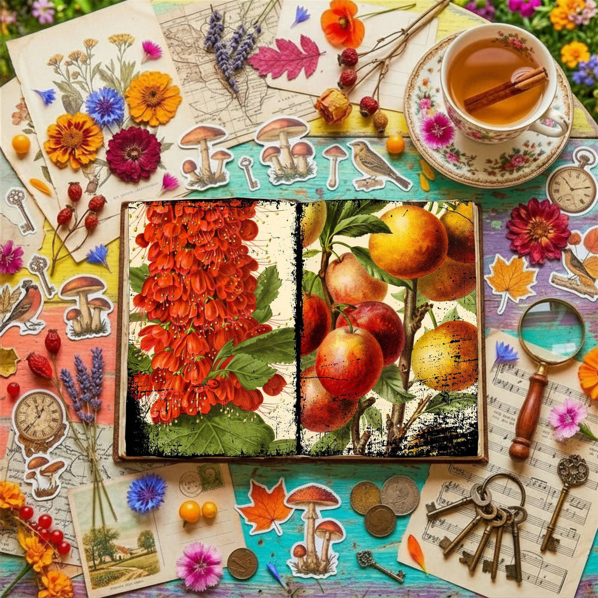Botanical Illustrations Digital Papers
