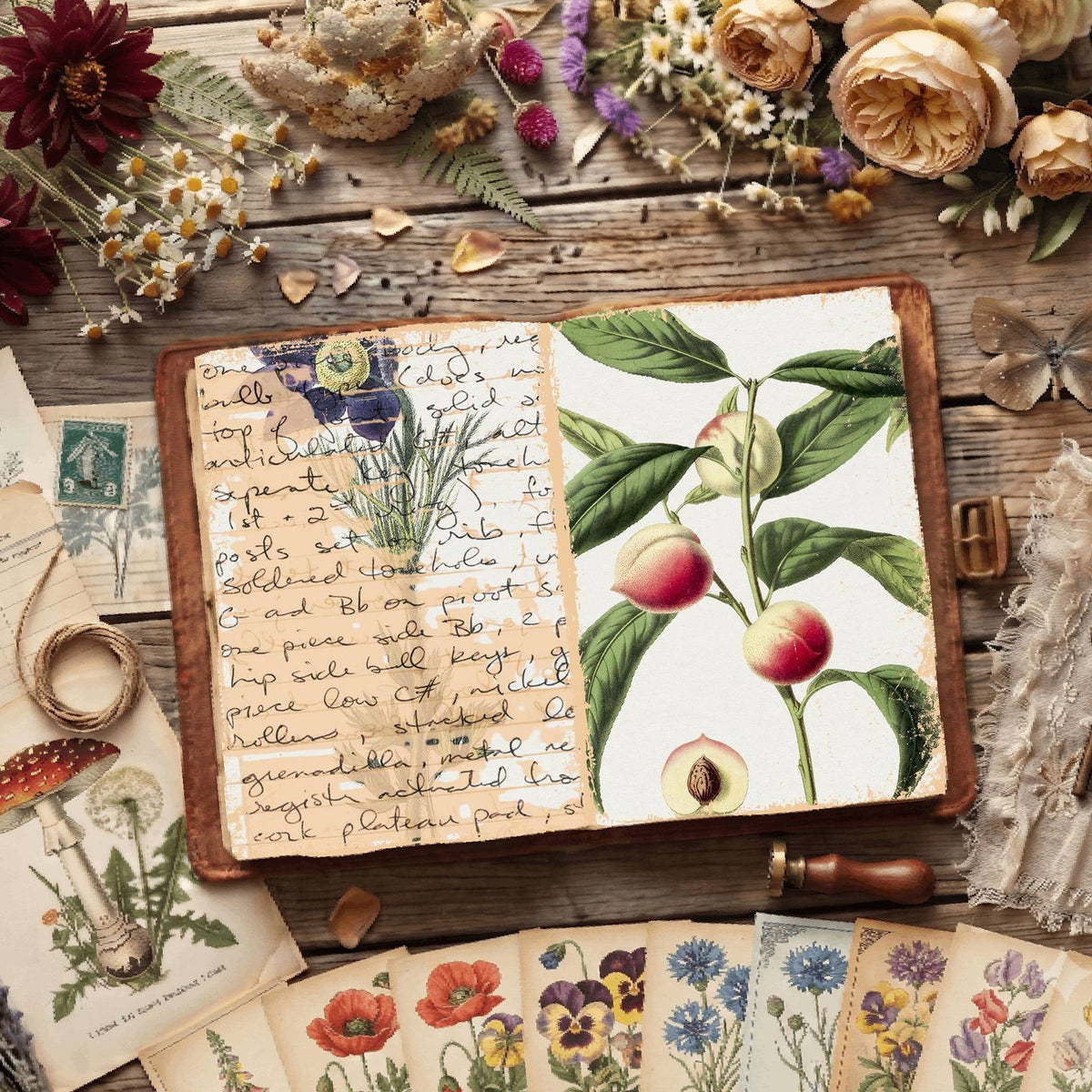Botanical Illustrations Digital Papers