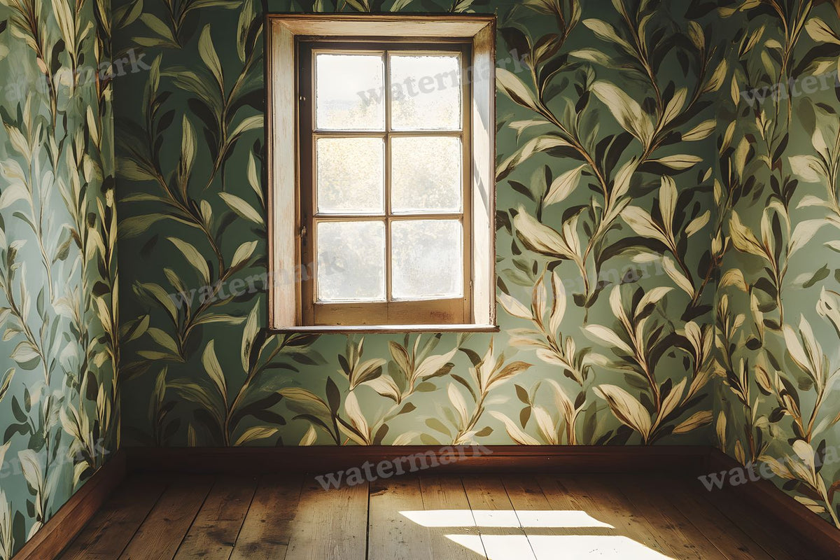 Botanical Window View Backdrop Images