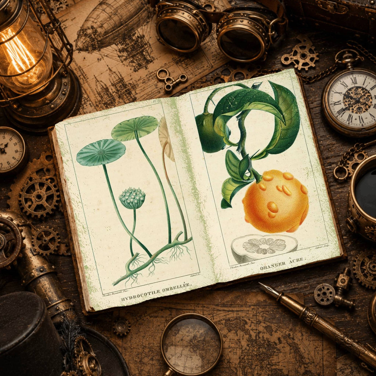 Botanical printable junk journal paper, page preview 8