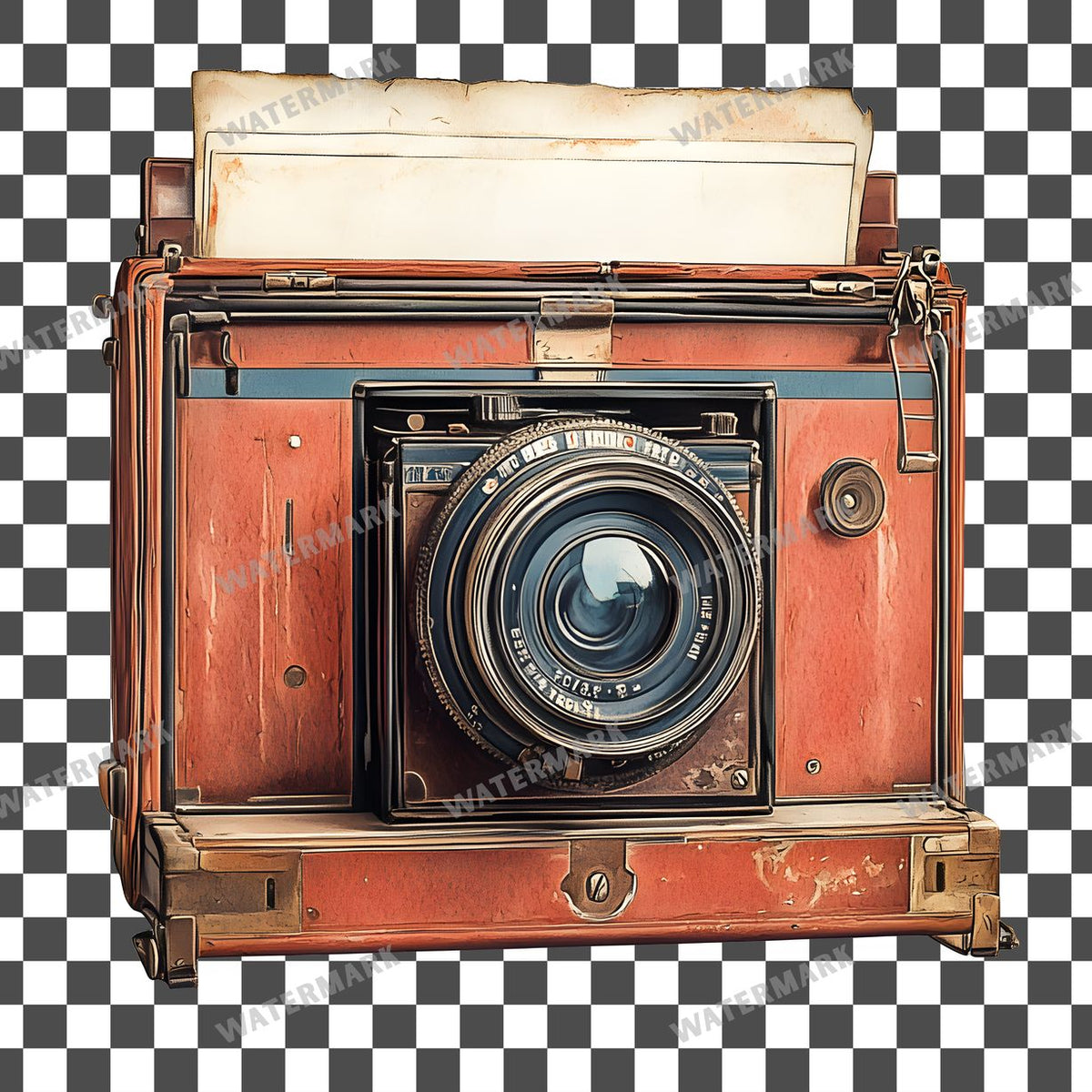 Camera Vintage Style Clipart Pngs