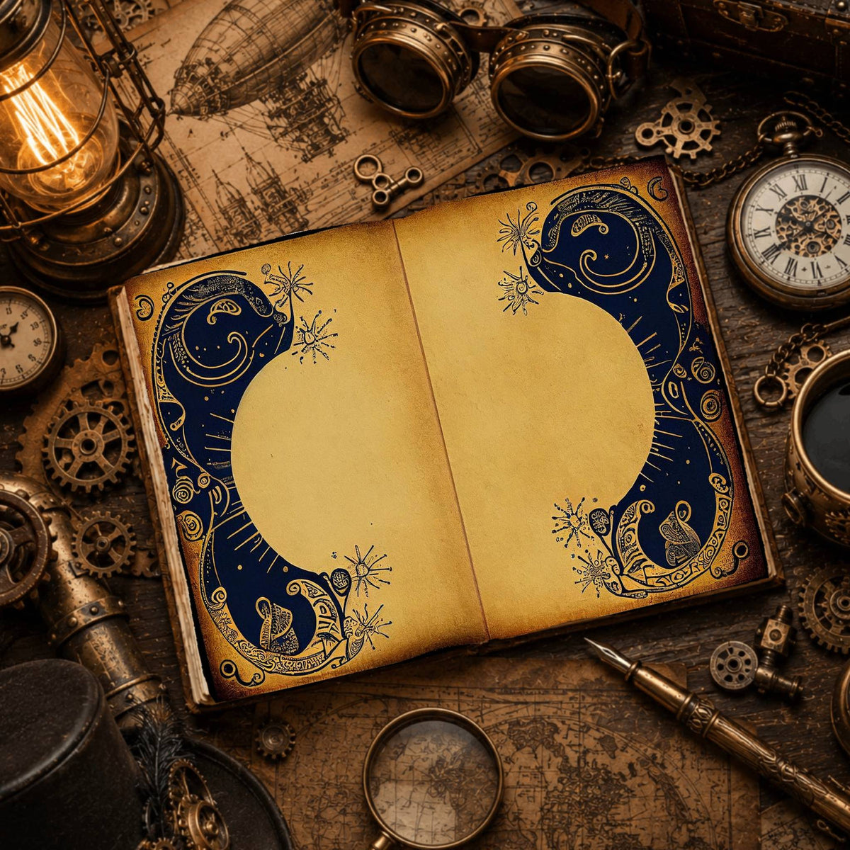 Celestial Moon Digital Papers
