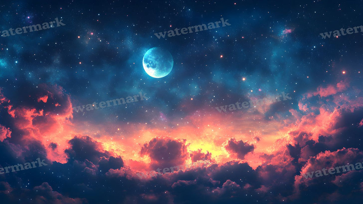 Celestial Moons Backdrop Images
