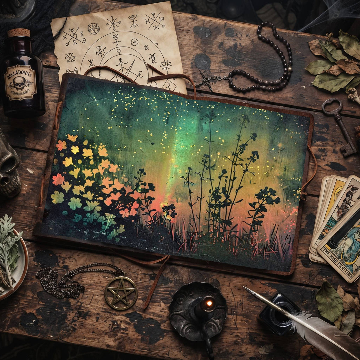 Celestial Wildflowers Digital Papers