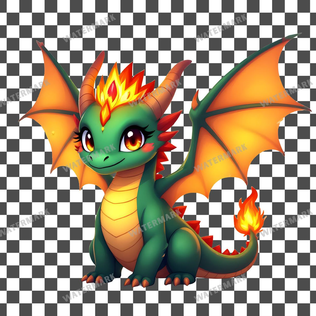 Chibi Dragon Queen Clipart Pngs