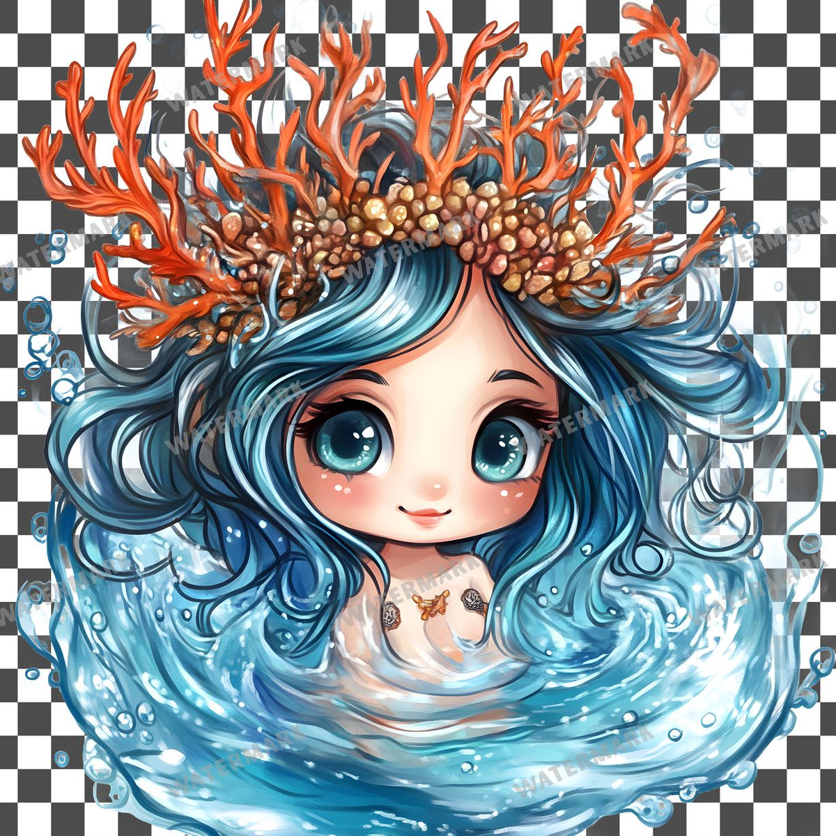Chibi Ocean Clipart Pngs