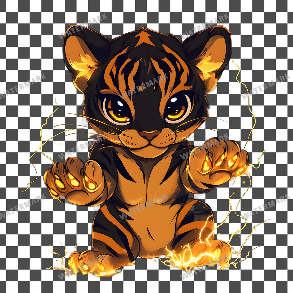 Chibi Thunder Clipart Pngs