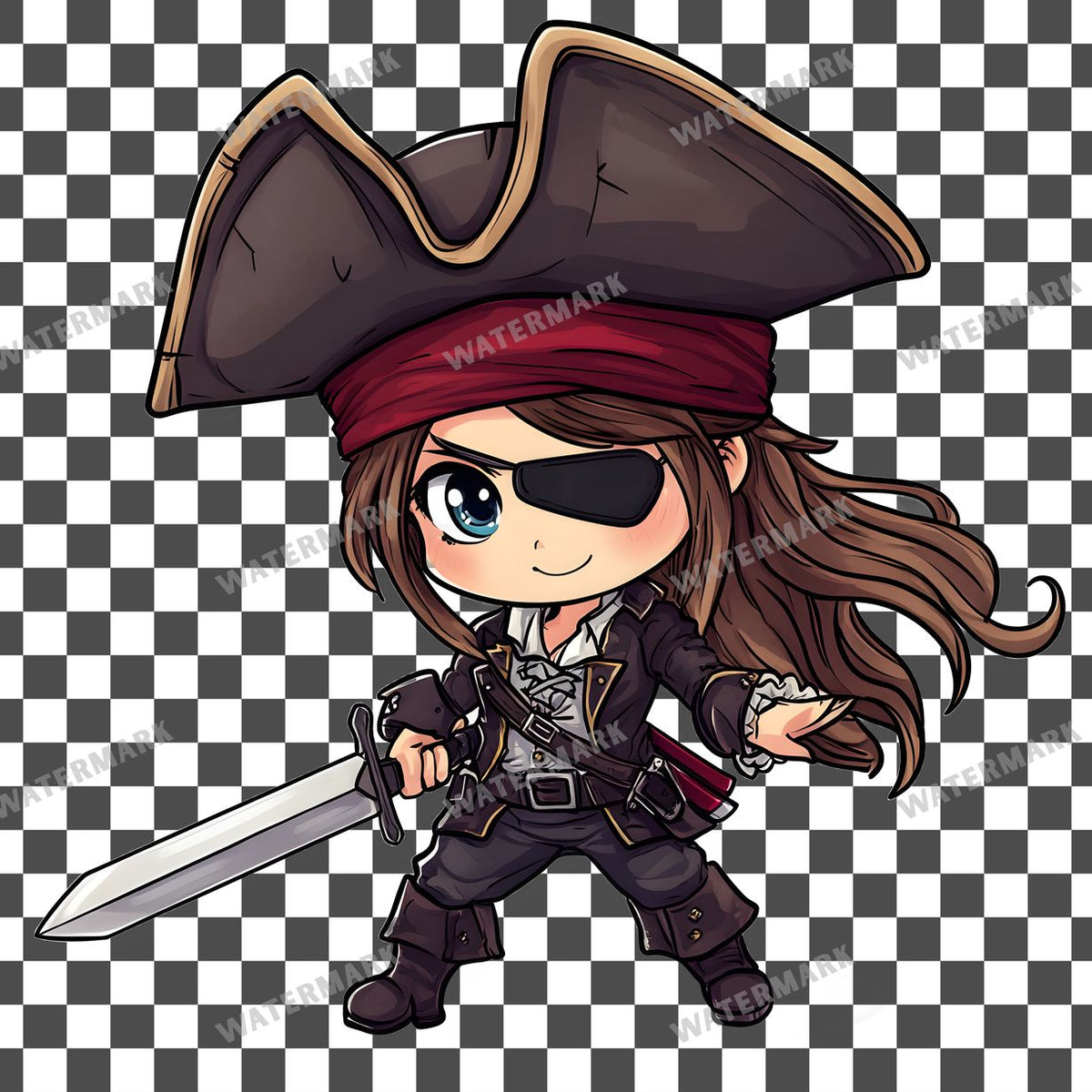 Chibipirate Clipart Pngs