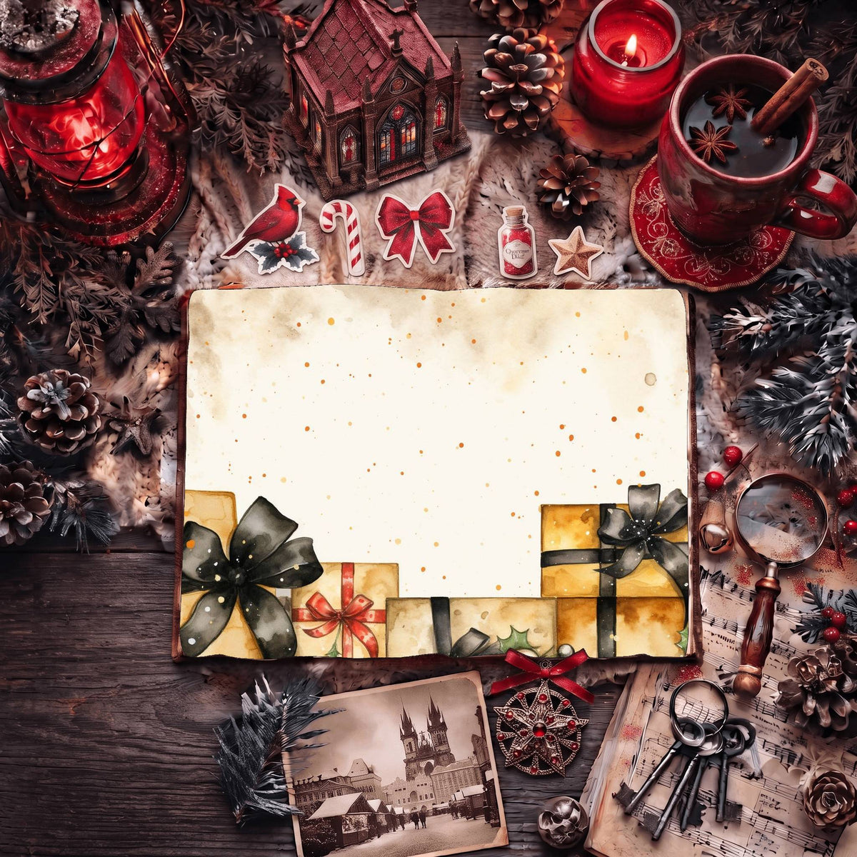 Christmas Gifts Digital Papers