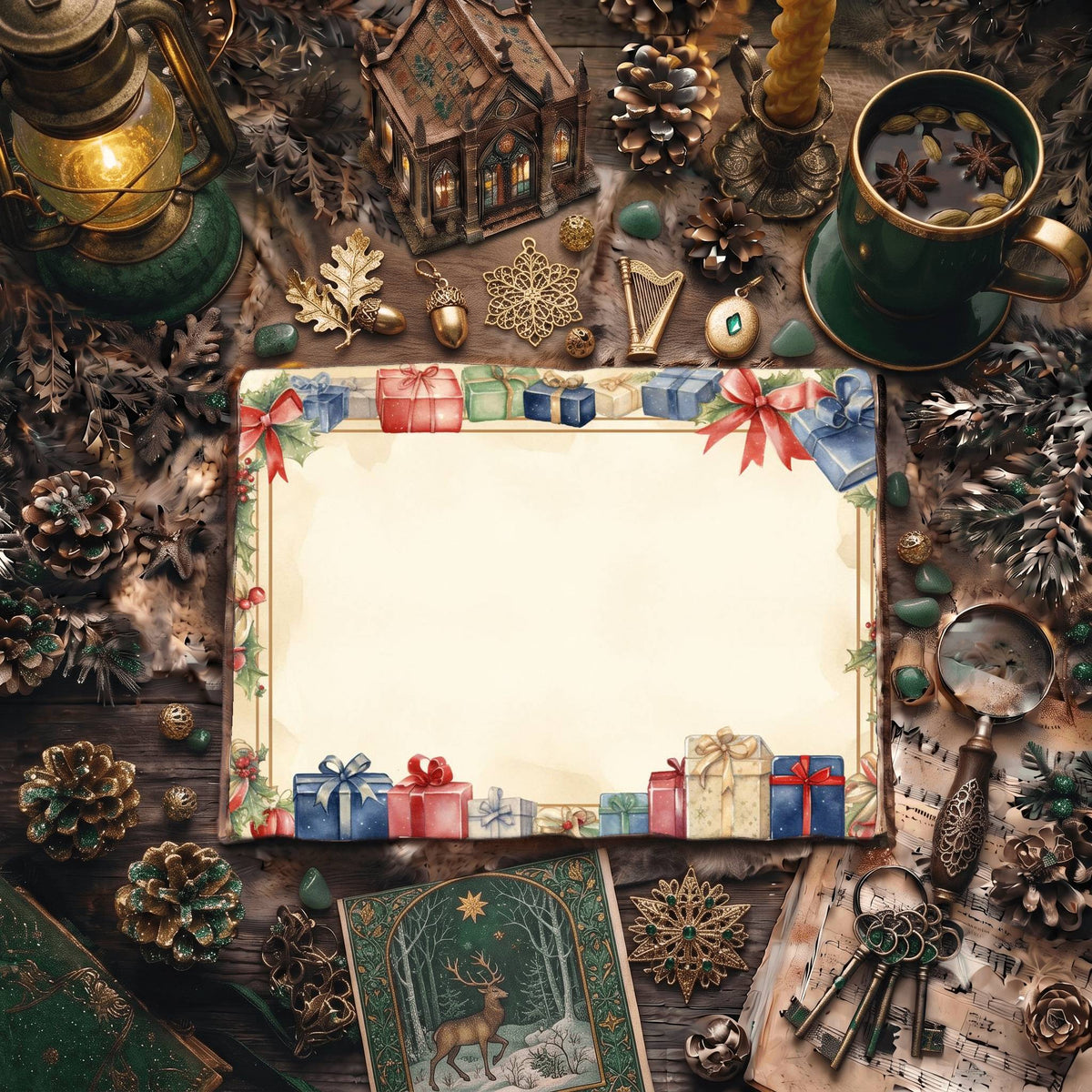 Christmas Gifts Digital Papers