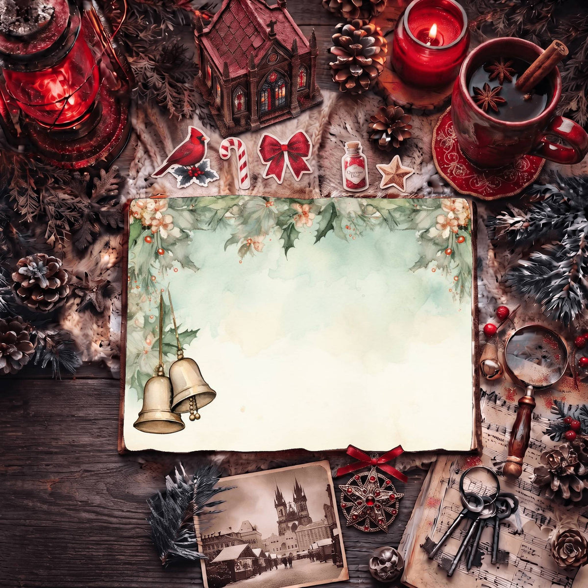 Christmas Jingle Bells Digital Papers