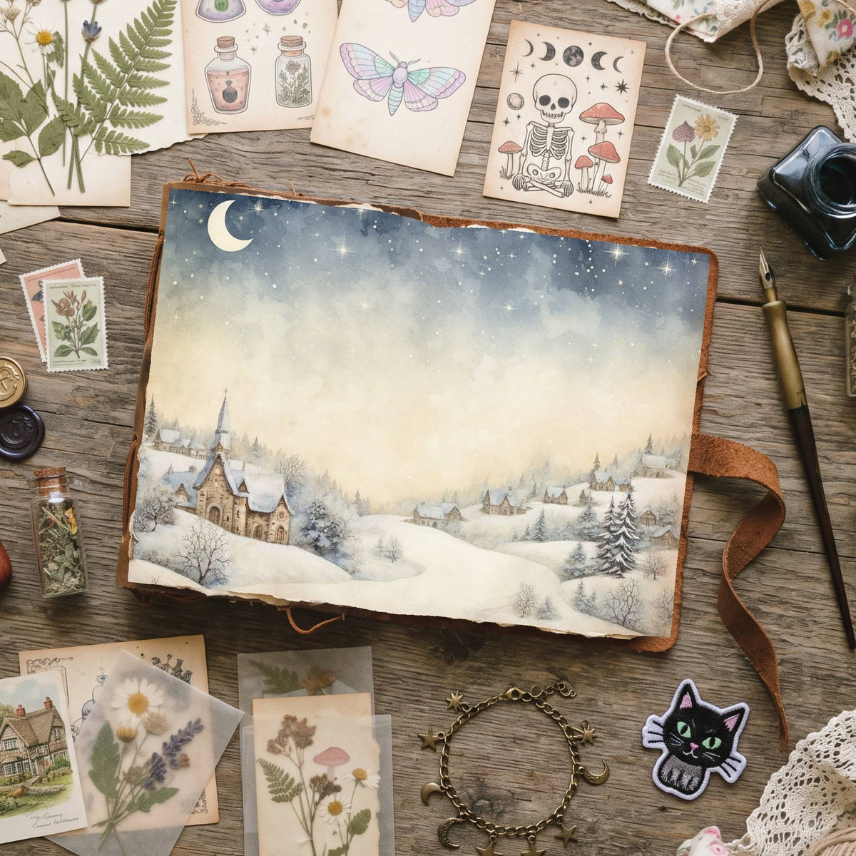 Christmas Snow Digital Papers