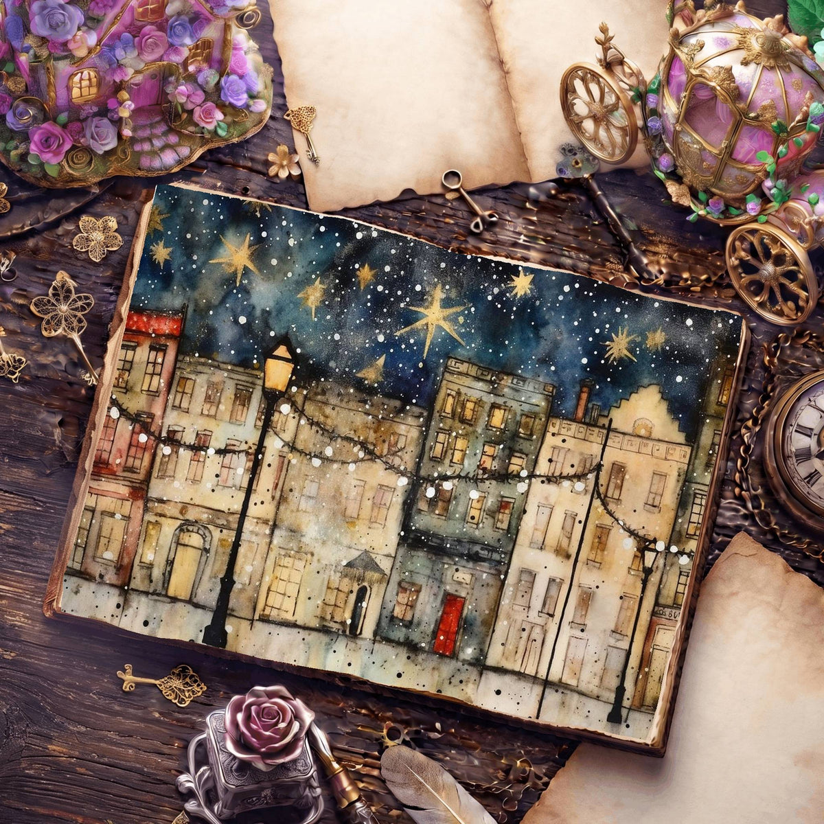 Christmas Street Digital Papers