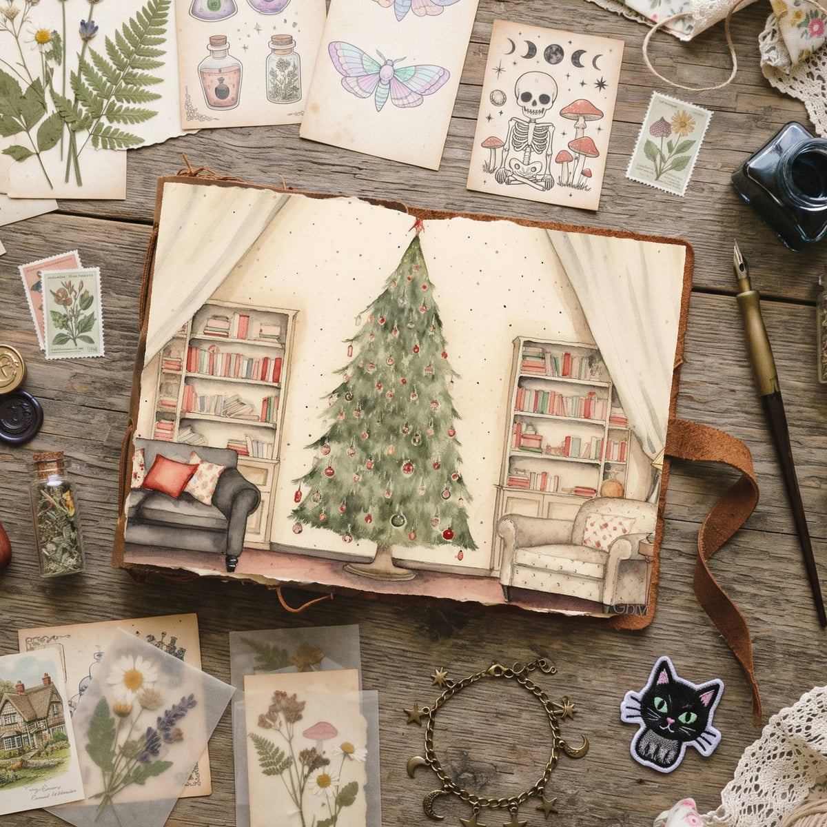 Christmas Trees Digital Papers