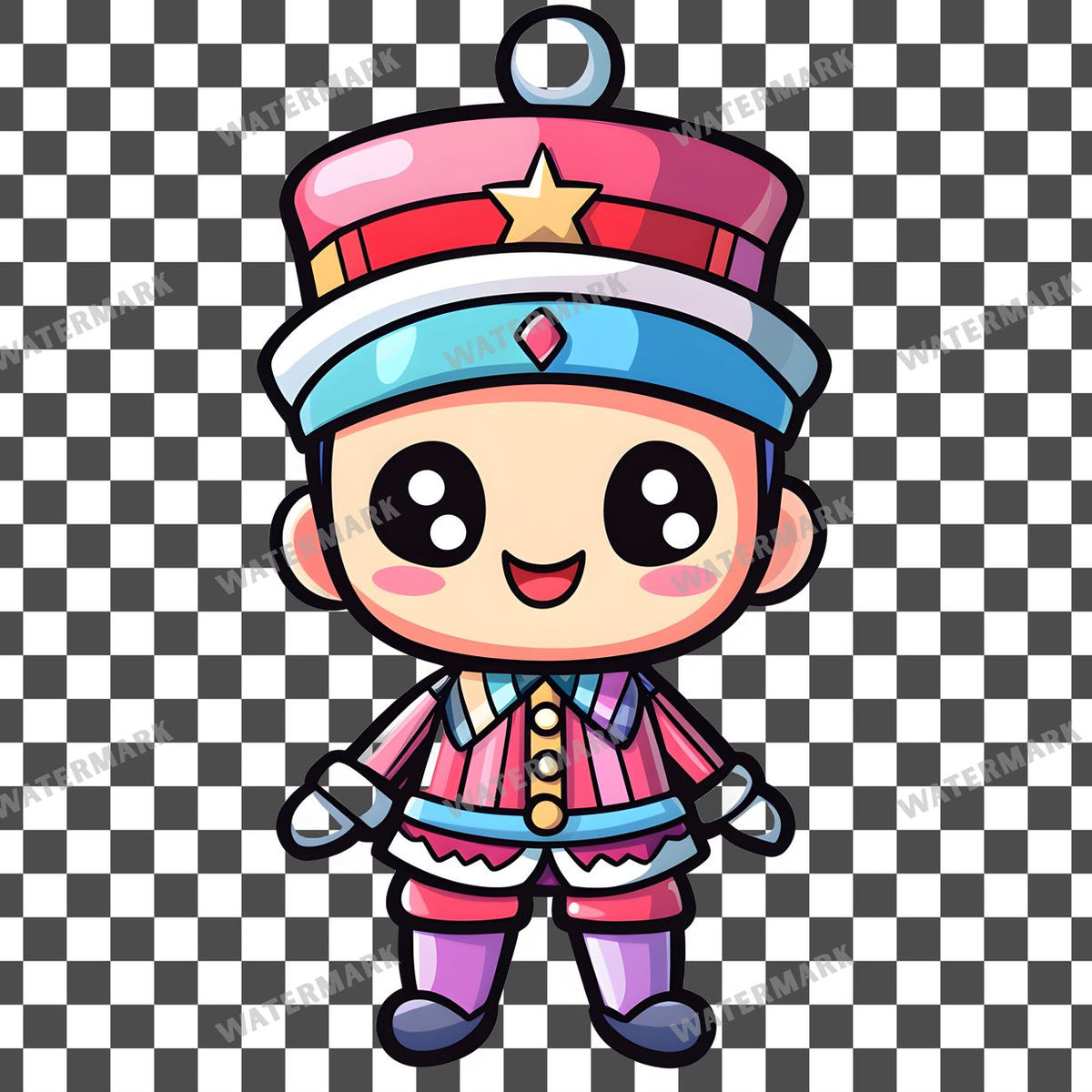 Christmas Kawaii Style Clipart Pngs