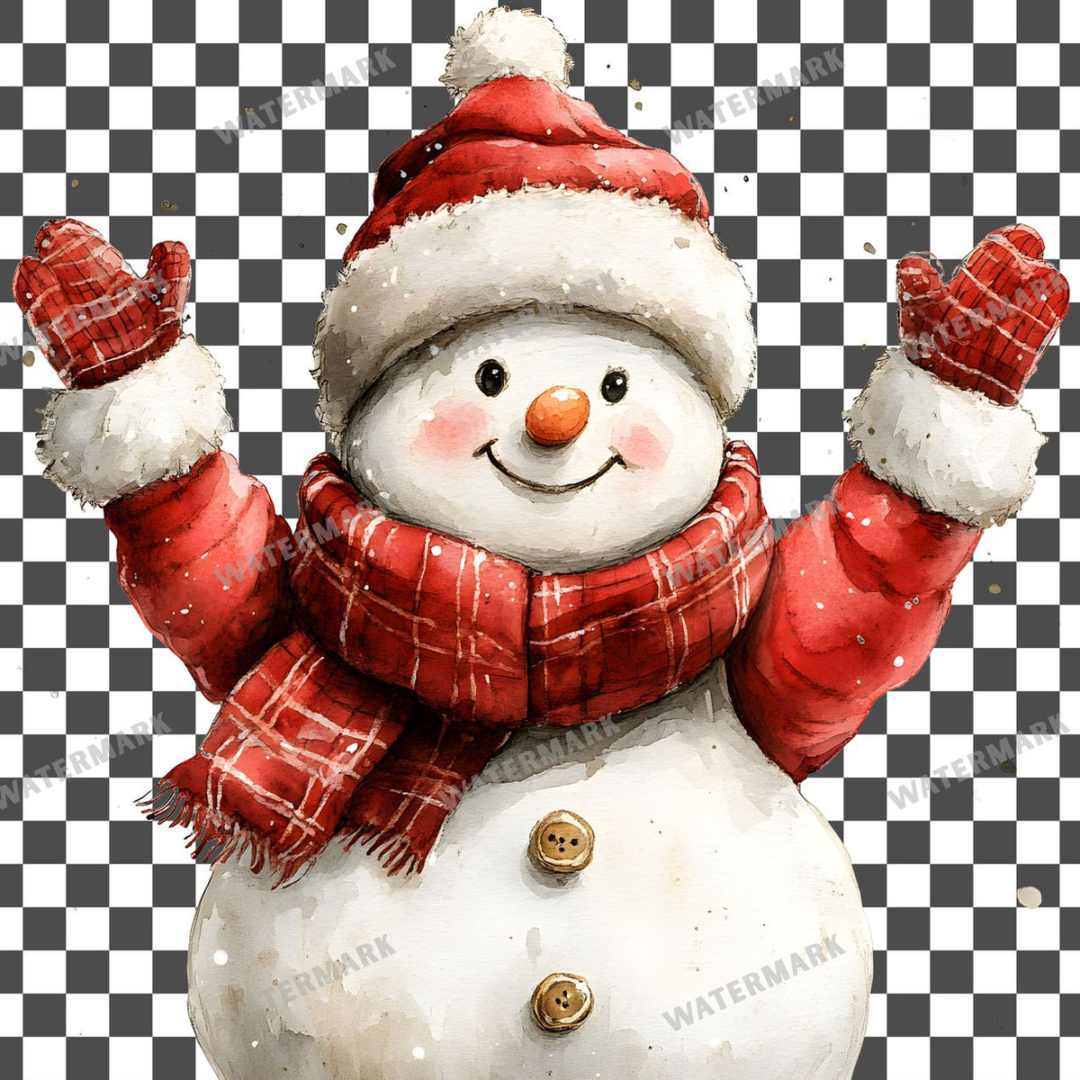 Christmas Kawaii Style Clipart Pngs