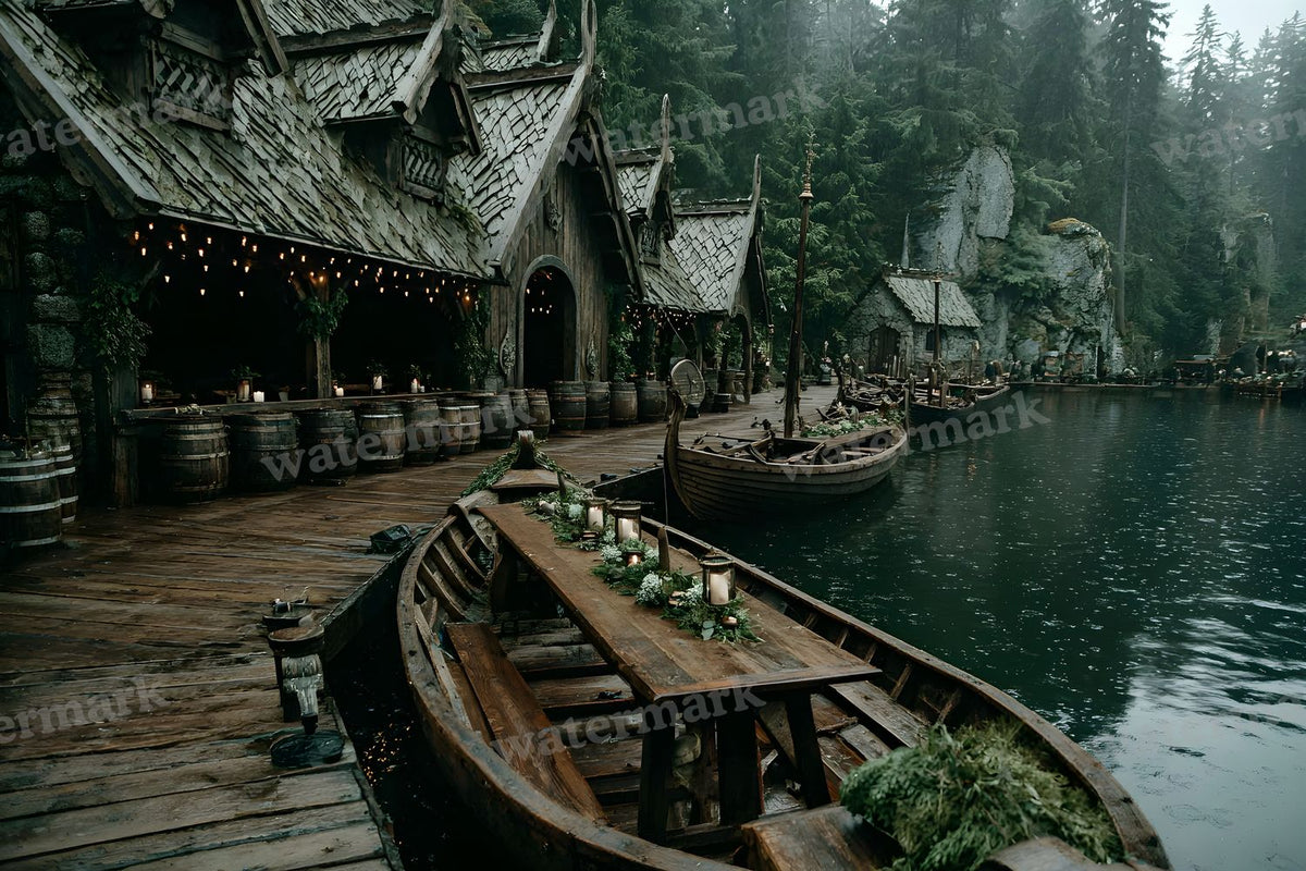 Cinematic Viking Scene Backdrop Images