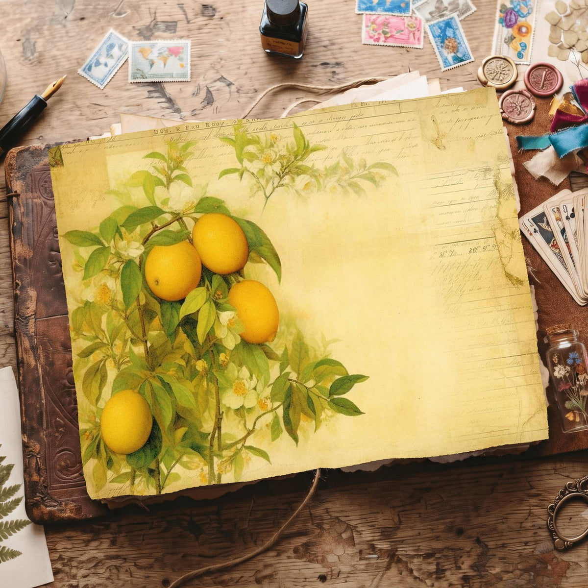 Citrus Fruit Digital Papers