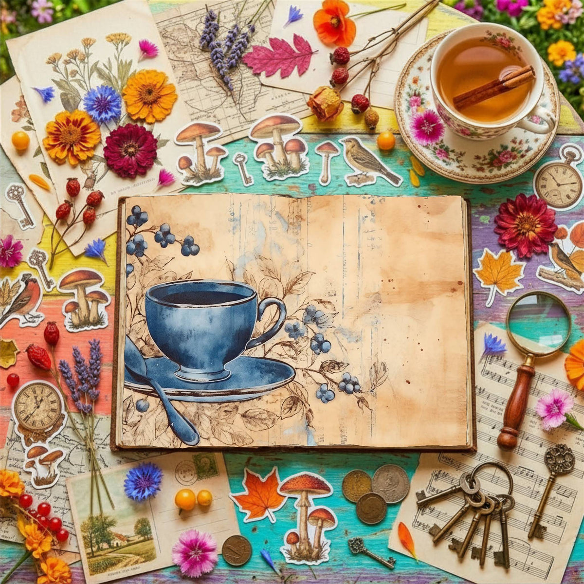 Coffee Cup Digital Papers