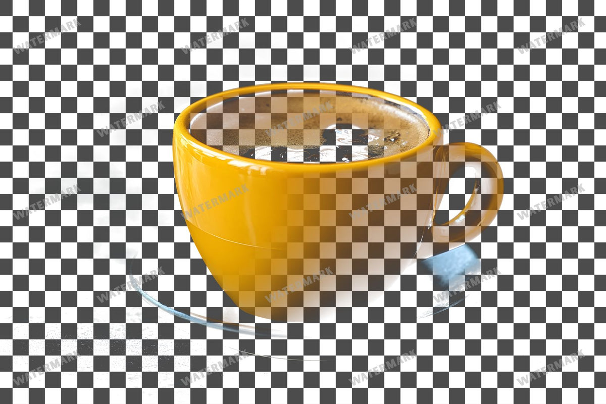 Coffee Cup PNG overlay on a transparent checkered background, preview 8