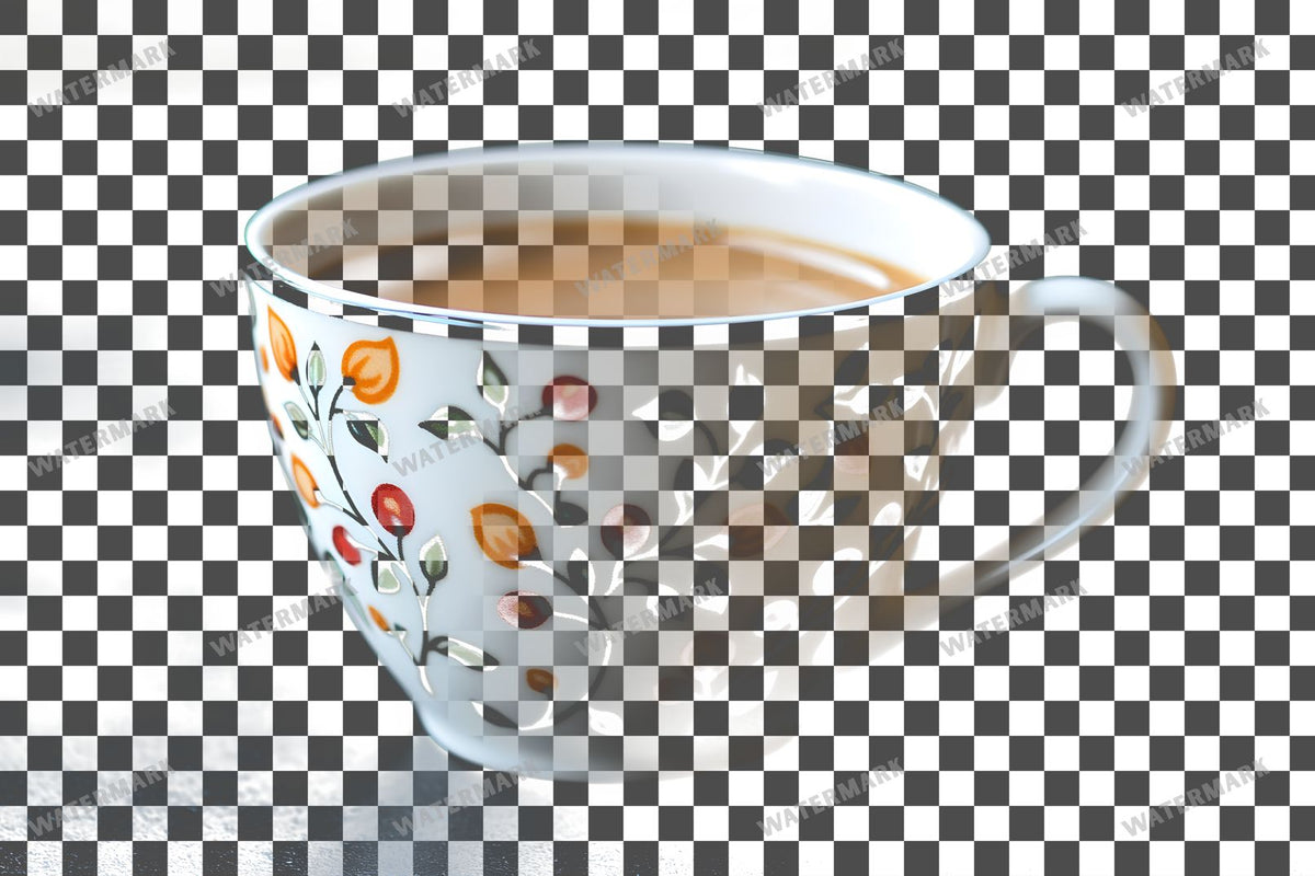 Coffee Cup PNG overlay on a transparent checkered background, preview 8