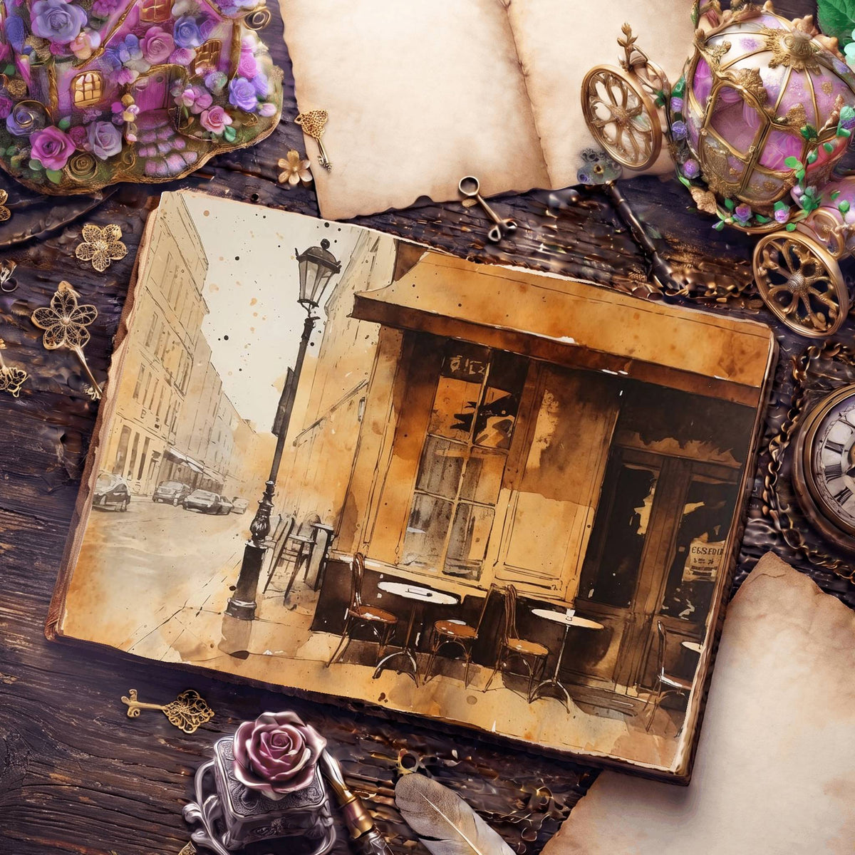 Coffee Shop Digital Papers