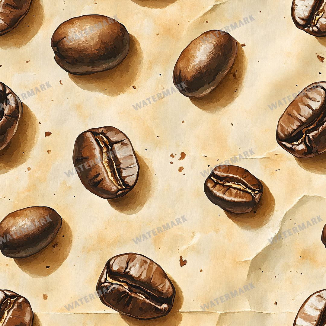 Coffee seamless pattern digital paper, repeating design 8