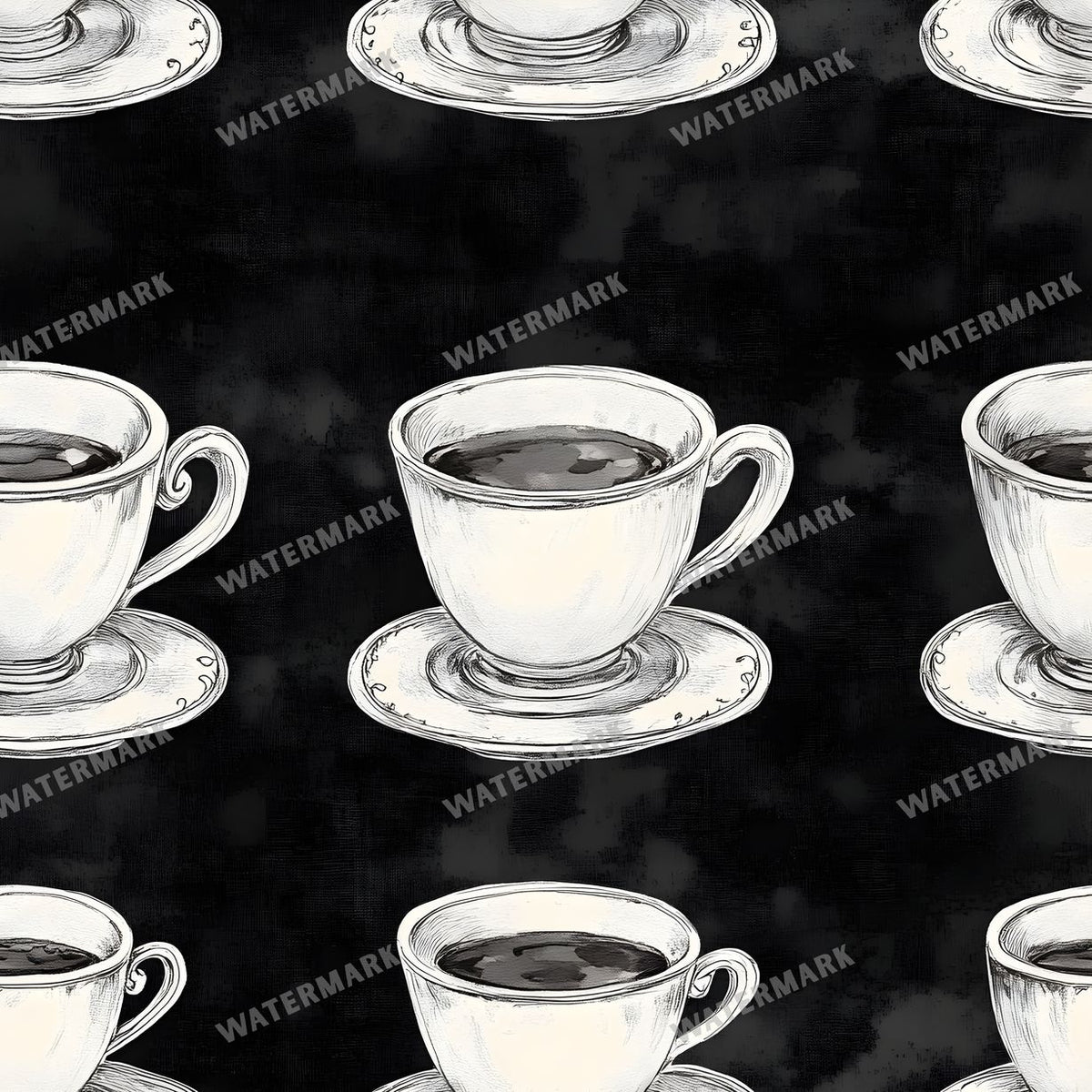 Coffee seamless pattern digital paper, repeating design 8