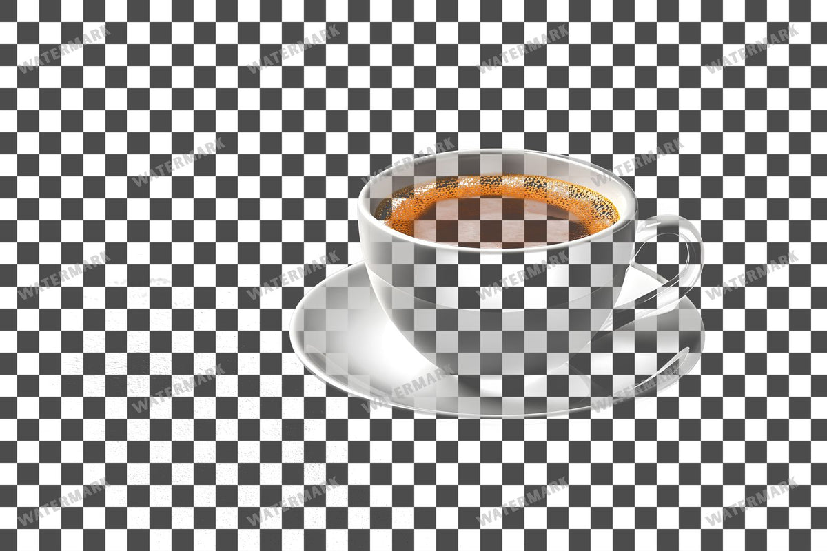 Coffee PNG overlay on a transparent checkered background, preview 8