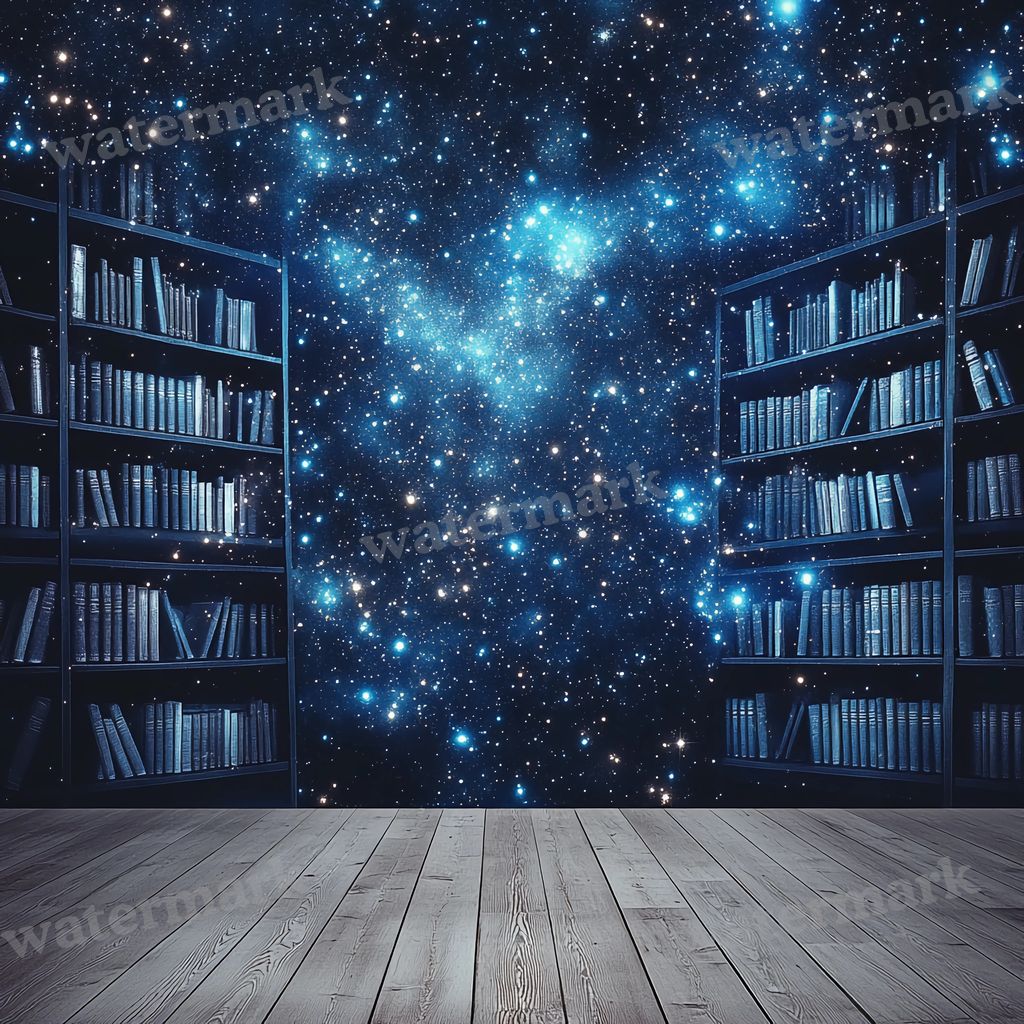 Cosmic Library Backdrop Images