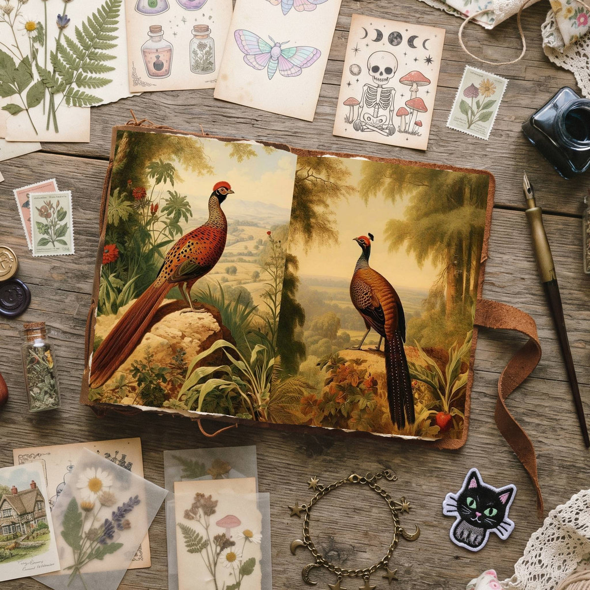 Countryside Birds Digital Papers