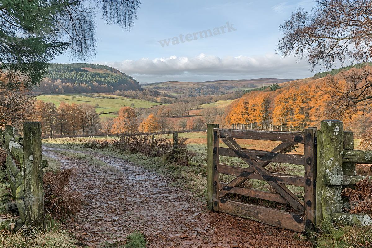 Countryside Fencing Backdrop Images