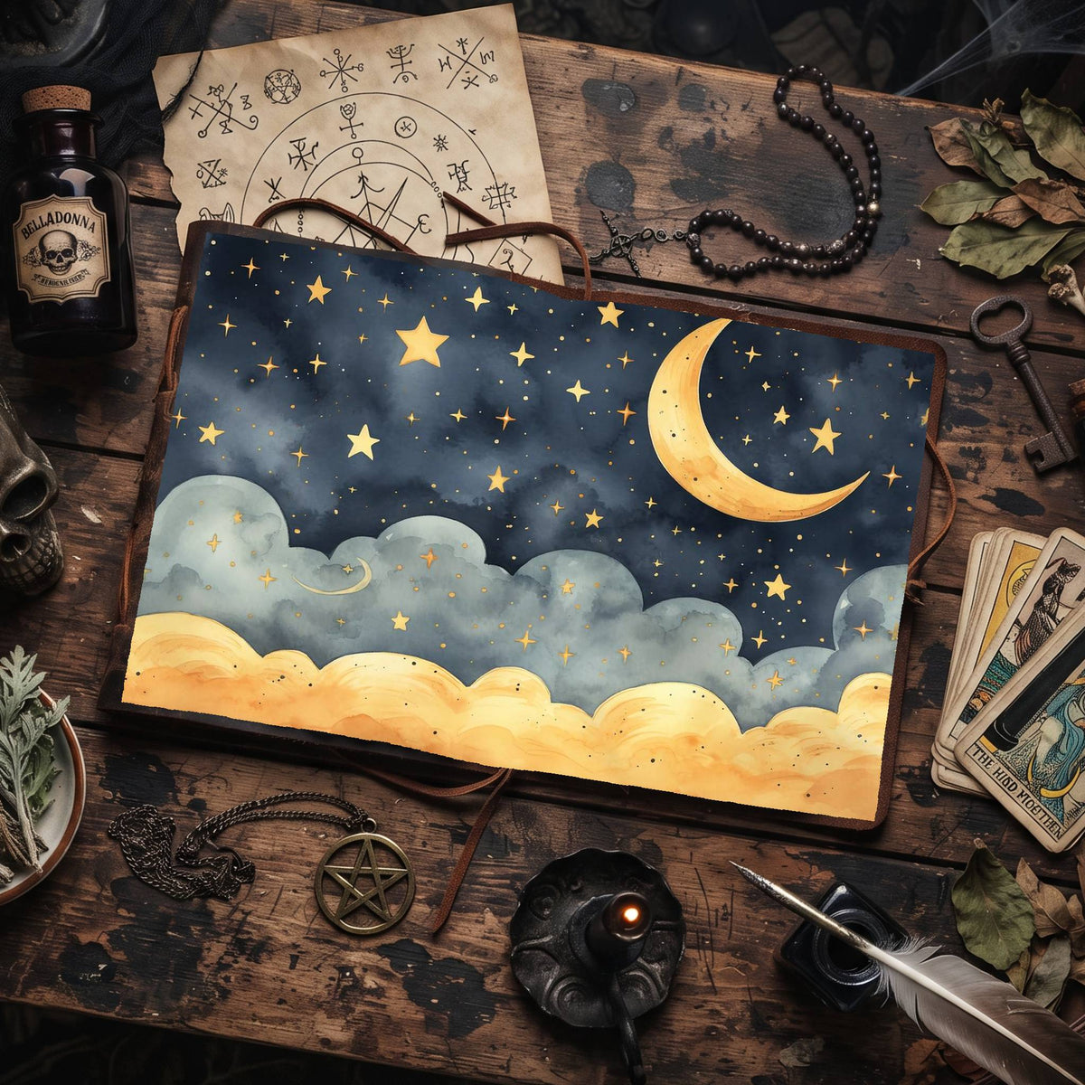 Crescent Moon Digital Papers