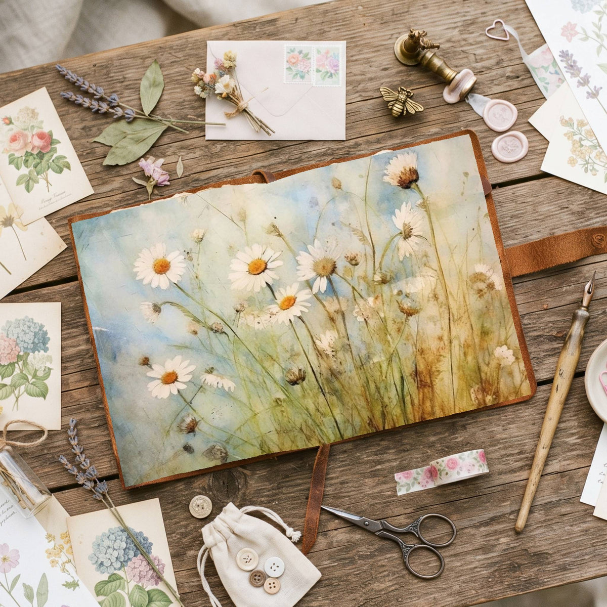 Daisies Digital Papers