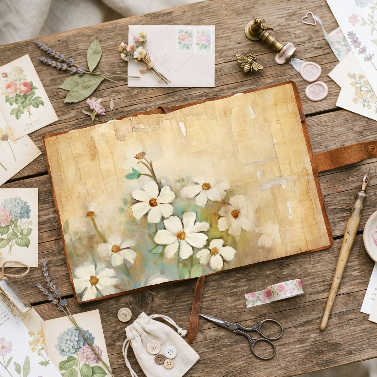 Daisy Flowers Digital Papers