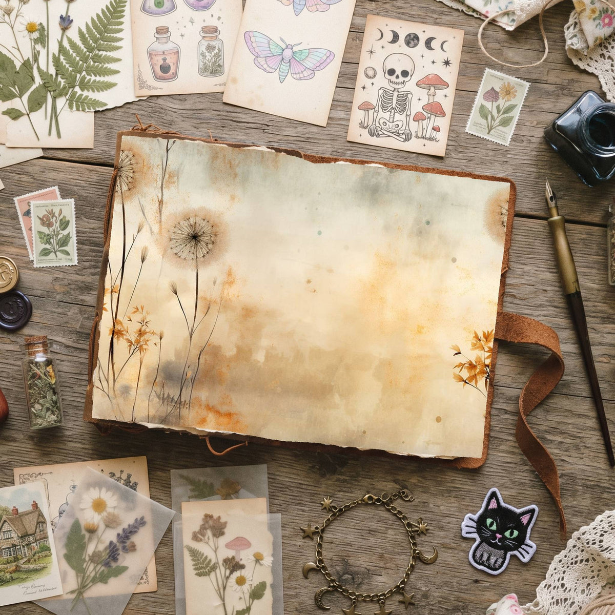 Dandelions Digital Papers