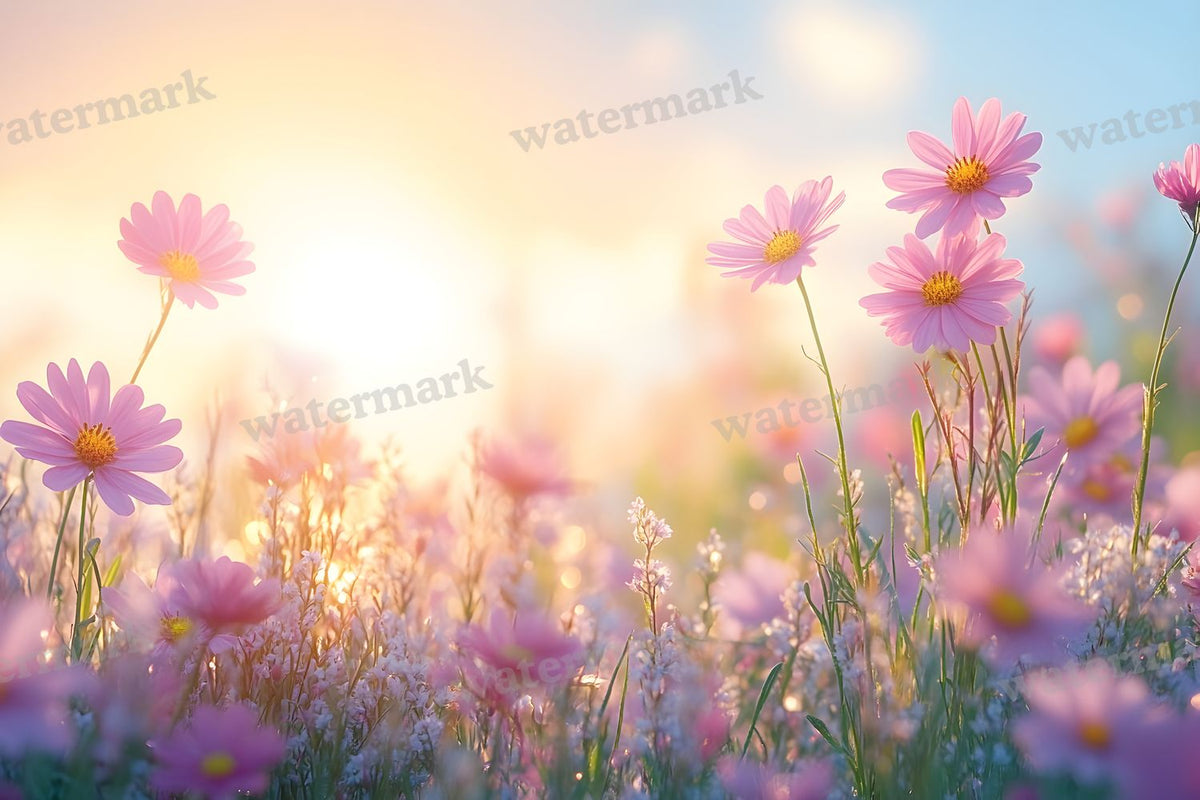 Dreamy Wildflower Meadow Backdrop Images