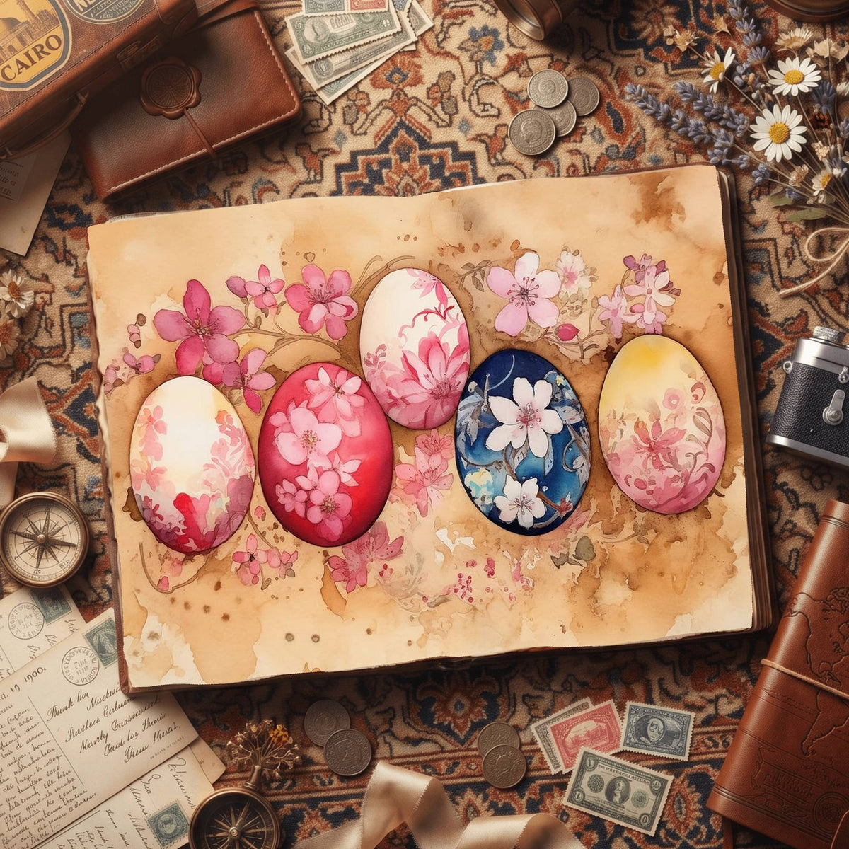 Easter Eggs Digital Papers