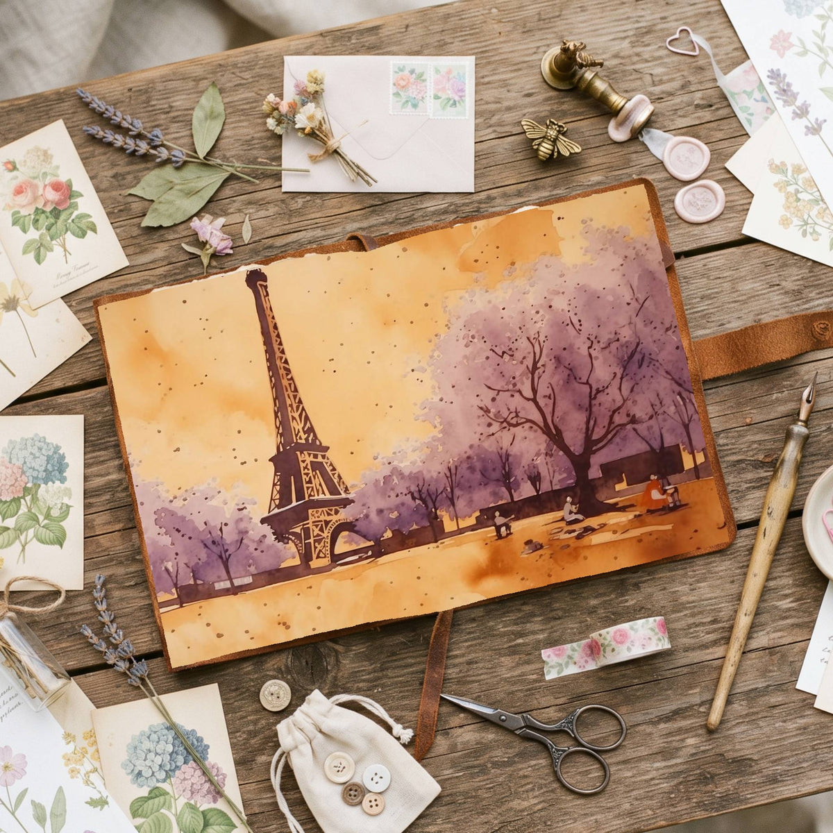 Eiffel Tower Digital Papers
