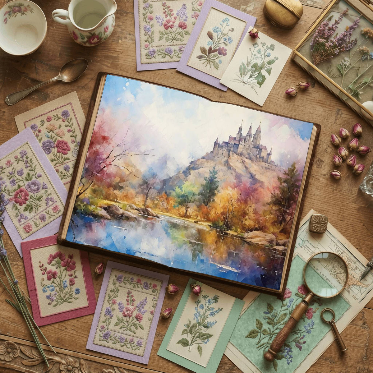 Fairy Castles Digital Papers