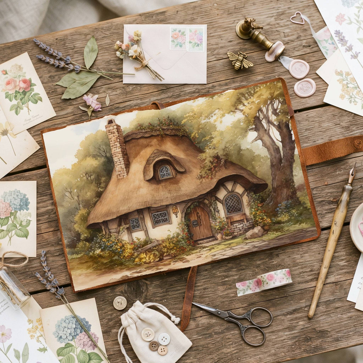 Fairy Cottage Digital Papers
