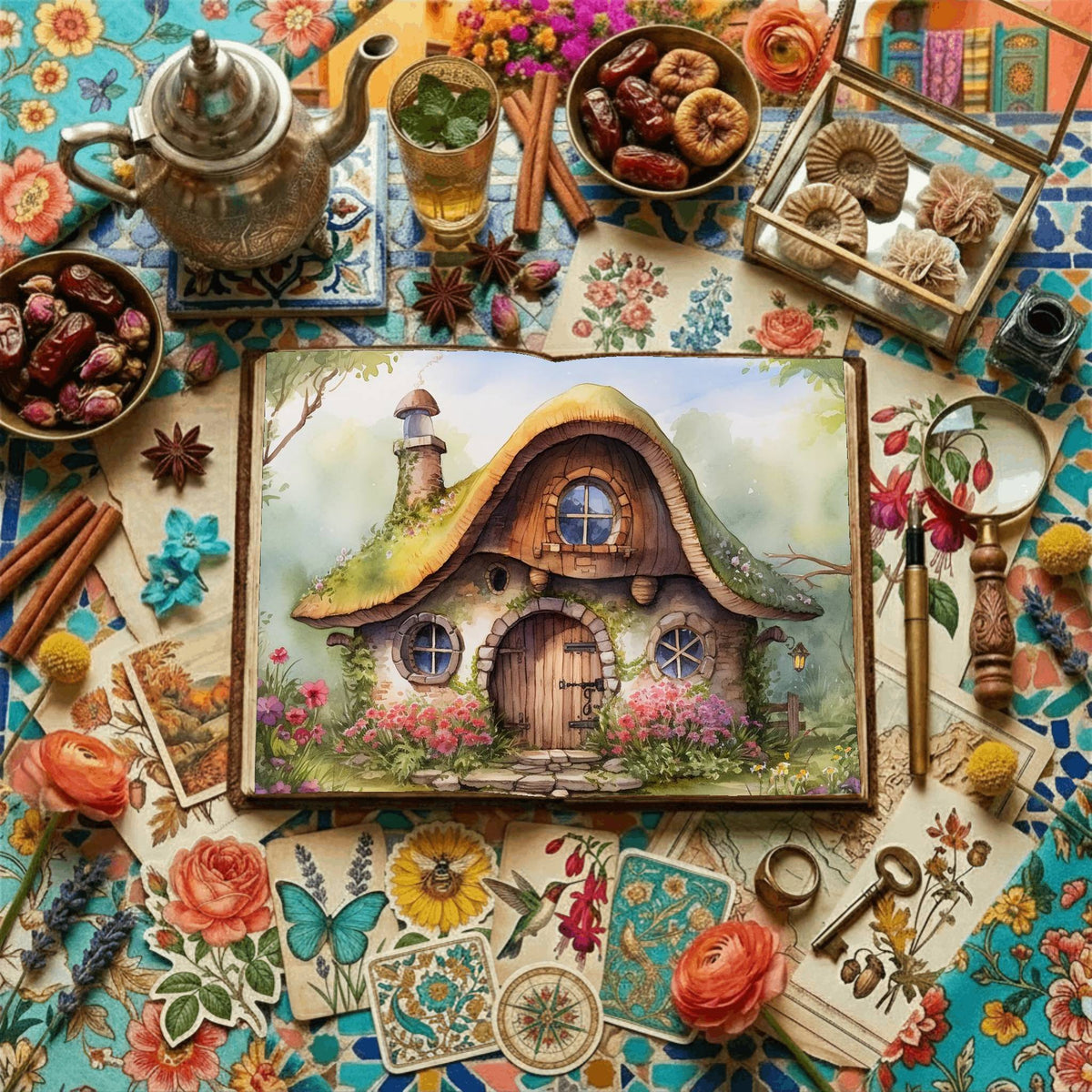 Fairy Cottage Digital Papers