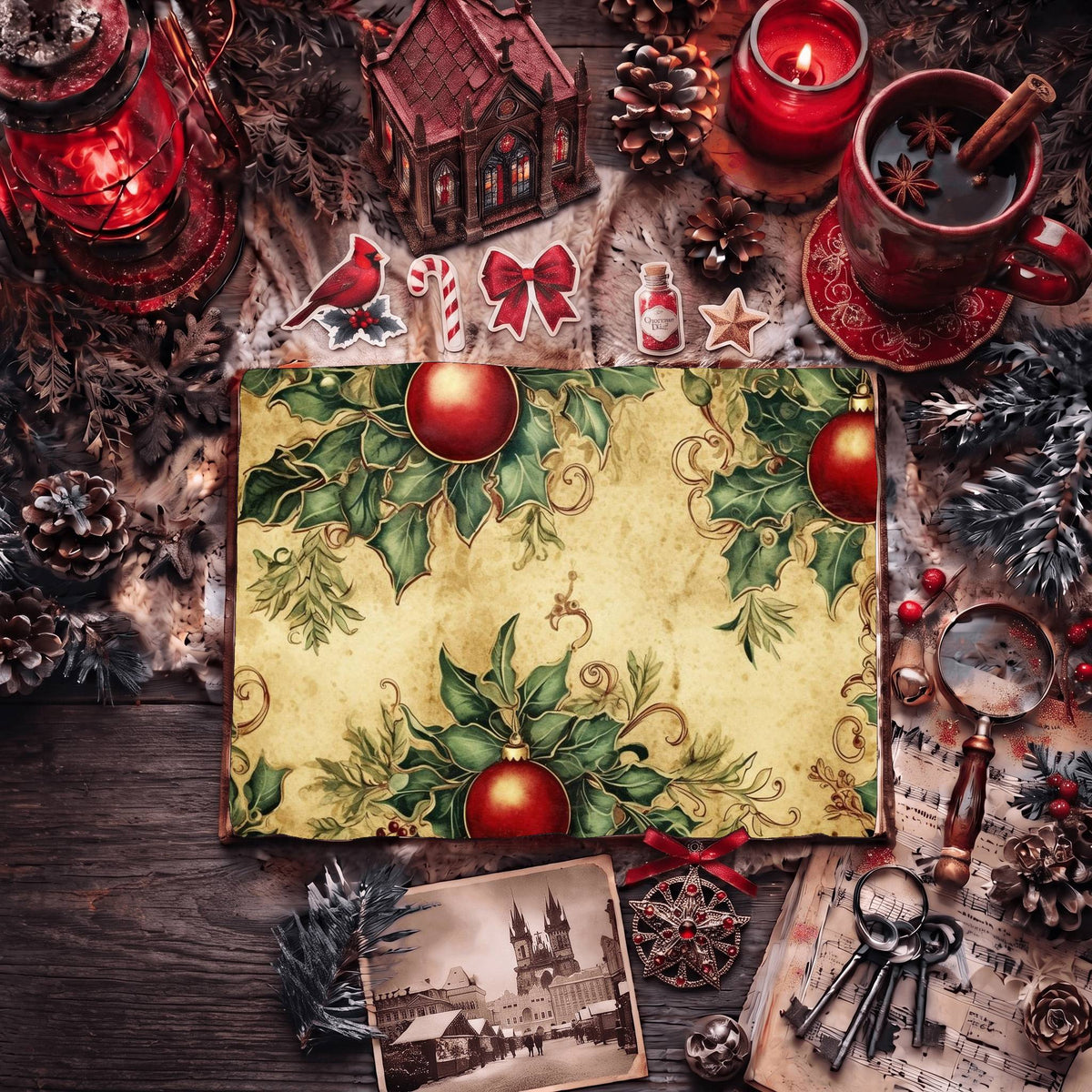 Festive Christmas Digital Papers